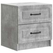 vidaXL Bedside Cabinet with Drawer Concrete Grey 43 x 34.5 x 44.5 cm