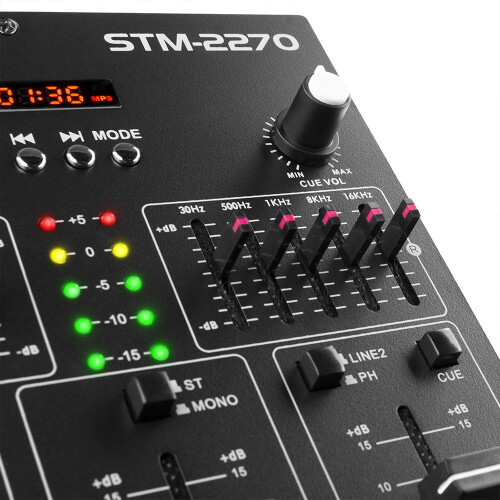 Vonyx STM2270 Bluetooth DJ Mixer 4 Channels with USB/SD/MP3 Playback 2