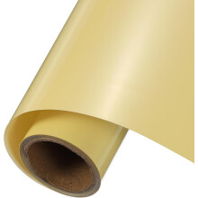 Cream Heat Transfer Vinyl, 10 Inch x 5ft Iron-on Vinyl Roll for Decal Cutting, Signs, Scrapbooking, DIY Craft, Home Decoration