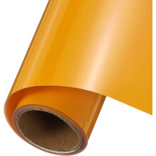 Yellow Heat Transfer Vinyl, 12 Inch x 5ft Iron-on Vinyl Roll for Decal Cutting, Signs, Scrapbooking, DIY Craft, Home Decoration
