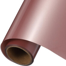 Rose Gold Heat Transfer Vinyl, 12 Inch x 5ft Iron-on Vinyl Roll for Decal Cutting, Signs, Scrapbooking, DIY Craft, Home Decoration