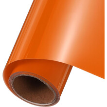 Orange Heat Transfer Vinyl, 12 Inch x 5ft Iron-on Vinyl Roll for Decal Cutting, Signs, Scrapbooking, DIY Craft, Home Decoration