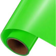 Fluorescent Green Heat Transfer Vinyl, 10 Inch x 5ft Iron-on Vinyl Roll for Decal Cutting, Signs, Scrapbooking, DIY Craft, Home Decoration