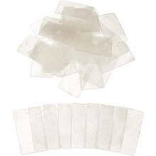 20 Pcs Capiz Shells, 30 mm x 50 mm Natural White Square Mica Sheets Single Hole for DIY Craft Making Wind Chimes Home Decoration Wedding Decorations