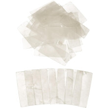 20 Pcs Capiz Shells, 30 mm x 70 mm Natural White Square Mica Sheets Single Hole for DIY Craft Making Wind Chimes Home Decoration Wedding Decorations