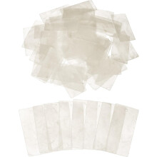50 Pcs Capiz Shells, 30 mm x 60 mm Natural White Square Mica Sheets Single Hole for DIY Craft Making Wind Chimes Home Decoration Wedding Decorations