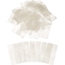 20 Pcs Capiz Shells, 30 mm x 60 mm Natural White Square Mica Sheets Single Hole for DIY Craft Making Wind Chimes Home Decoration Wedding Decorations