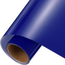 Navy Blue Heat Transfer Vinyl, 10 Inch x 5ft Iron-on Vinyl Roll for Decal Cutting, Signs, Scrapbooking, DIY Craft, Home Decoration