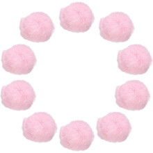 20Pcs Faux Fur Pom Pom Balls, 2.4 Inch Soft Fluffy Pompoms for Hats Keychains Scarves Gloves Bags Accessories, Light Pink