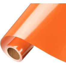 Orange Heat Transfer Vinyl, 12 Inch x 8ft Iron-on Vinyl Roll for Decal Cutting, Signs, Scrapbooking, DIY Craft, Home Decoration