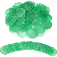 60Pcs Capiz Shells, 5cm/2" Round Natural Shells with 2 Holes for Seashell Wind Chimes Curtain Shell Garland DIY Jewelry Craft Wedding Home Decoration,
