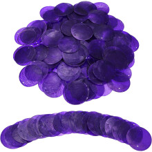 100Pcs Capiz Shells, 5cm/2" Round Natural Shells with 2 Holes for Seashell Wind Chimes Curtain Shell Garland DIY Jewelry Craft Wedding Home Decoration