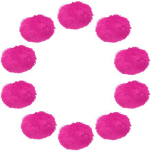 20Pcs Faux Fur Pom Pom Balls, 2.4 Inch Soft Fluffy Pompoms for Hats Keychains Scarves Gloves Bags Accessories, Plum Red
