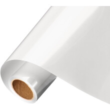 Matt White Heat Transfer Vinyl, 10 Inch x 8ft Iron-on Vinyl Roll for Decal Cutting, Signs, Scrapbooking, DIY Craft, Home Decoration