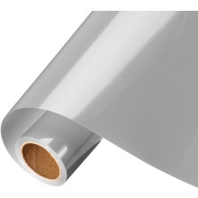 Silver Heat Transfer Vinyl, 12 Inch x 8ft Iron-on Vinyl Roll for Decal Cutting, Signs, Scrapbooking, DIY Craft, Home Decoration