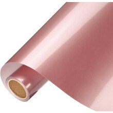 Rose Gold Heat Transfer Vinyl, 10 Inch x 8ft Iron-on Vinyl Roll for Decal Cutting, Signs, Scrapbooking, DIY Craft, Home Decoration
