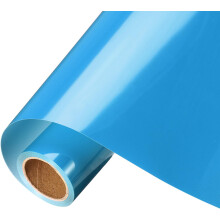Blue Heat Transfer Vinyl, 10 Inch x 8ft Iron-on Vinyl Roll for Decal Cutting, Signs, Scrapbooking, DIY Craft, Home Decoration