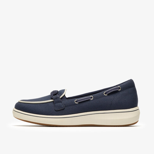 Clarks BrinkleySkyBay Navy Canvas 1