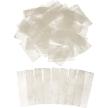 50 Pcs Capiz Shells, 30 mm x 70 mm Natural White Square Mica Sheets with Two Holes for DIY Craft Making Wind Chimes Home Decoration Wedding Decoration