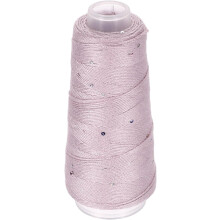 Cotton Silk Yarn Mercerized Cotton Silk Blend Sparkly Yarn with Sequins, 6-Ply Metallic Knitting and Crochet Thread for Hand Knitting Crocheting DIY C