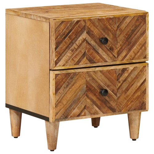 VidaXL vidaXL Bedside Table Brown 40 x 33.5 x 46 cm Solid Mango Wood