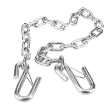 1 Meter Trailer Safety Chain 3500lbs with Double Spring Clip Hooks for Secure Towing for Trailer RV