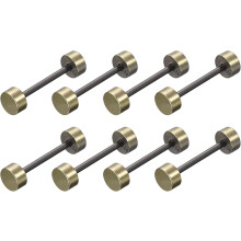 Metal Bag Strap Connect Buckles, Purse Screw Fixing Rivets Barbell Shape for Handbag Belt Handle Connective Decoration