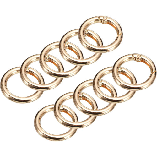 Round Spring O Rings, Trigger Buckle Snap Clips for Bags, Purses, DIY Accessories