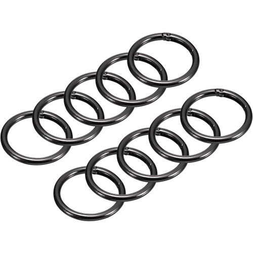 Round Spring O Rings, Trigger Buckle Snap Clips for Bags, Purses, DIY Accessories