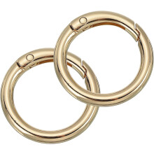 Round Spring O Ring, Trigger Buckle Snap Clips for Bags, Purses, Keyrings, DIY Accessories