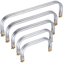 Metal Purse Frame 5Pcs, 5 Size Rectangle Lock Frame Kiss Lock Clasp Bag Frame Hardware Replacements for DIY Purse Bag Making Sewing Craft