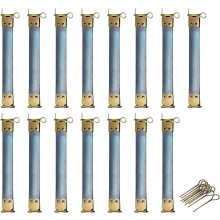 Metal Internal Flex Frames, 15Pcs 120mm/4.72" Long Lock Frame Kiss Lock Clasp Bag Frame, Hinges Spring Clip Hook for DIY Purse Handle Bag Making Sewin