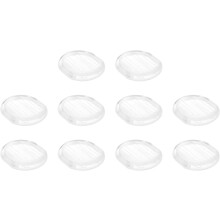 Earring Pads, 24pcs - Silicone Clip-on Earring Backs, Comfort Clip-On Earrings Cushions(Clear,10x9mm)