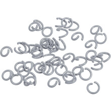 Open Jump Rings, 8mm Colorful O-Ring Connectors for DIY Crafts Jewelry Making, Carbon Steel, Grey, 200Pcs
