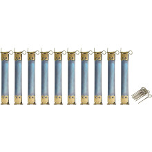 Metal Internal Flex Frames, 10Pcs 100mm/3.94" Long Lock Frame Kiss Lock Clasp Bag Frame, Hinges Spring Clip Hook for DIY Purse Handle Bag Making Sewin