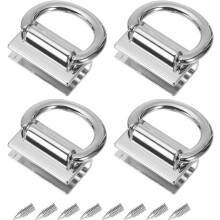Metal Bag Connector with D Ring, Purse Bridge Hanger Buckle with Screws for Purse DIY, Key Chain Lanyard