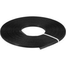Boning for Sewing, 1Pcs 25 Yards 6mm - Polyester Sew-Through Low-Density Corset Boning for Wedding Dress, Bridal Gown (Black)