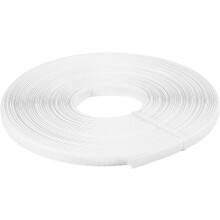Boning for Sewing, 1Pcs 25 Yards 10mm - Polyester Sew-Through High-Density Corset Boning for Wedding Dress, Bridal Gown (White)