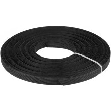 Boning for Sewing, 1Pcs 25 Yards 12mm - Polyester Sew-Through High-Density Corset Boning for Wedding Dress, Bridal Gown (Black)