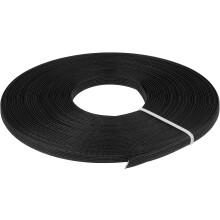 Boning for Sewing, 1Pcs 25 Yards 8mm - Polyester Sew-Through High-Density Corset Boning for Wedding Dress, Bridal Gown (Black)