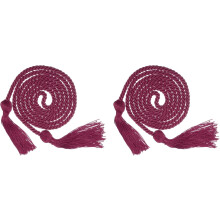 2Pcs Graduation Honor Cord 67" with Tassel Polyester Braided Honor Cord Graduation Ropes for Graduation Party Ceremonies Graduates (Dark Red)