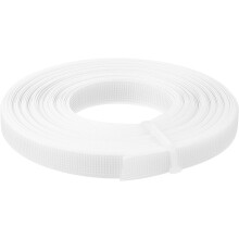 Boning for Sewing, 1Pcs 10 Yards 12mm - Polyester Sew-Through Low-Density Corset Boning for Wedding Dress, Bridal Gown (White)