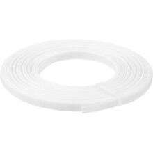 Boning for Sewing, 1Pcs 10 Yards 6mm - Polyester Sew-Through Low-Density Corset Boning for Wedding Dress, Bridal Gown (White)
