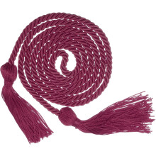 Graduation Honor Cord 67" with Tassel Polyester Braided Honor Cord Graduation Ropes for Graduation Party Ceremonies Graduates (Dark Red)