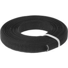 Boning for Sewing, 1Pcs 5 Yards 12mm - Polyester Sew-Through High-Density Corset Boning for Wedding Dress, Bridal Gown (Black)