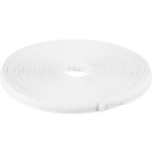 Boning for Sewing, 1Pcs 12 Yards 12mm - Polyester Cotton Covered Sew-Through Corset Boning for Wedding Dress, Bridal Gown (White)