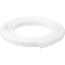 Boning for Sewing, 1Pcs 5 Yards 8mm - Polyester Sew-Through High-Density Corset Boning for Wedding Dress, Bridal Gown (White)