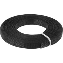 Boning for Sewing, 1Pcs 10 Yards 12mm - Polyester Sew-Through Low-Density Corset Boning for Wedding Dress, Bridal Gown (Black)