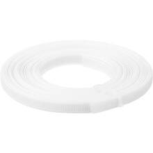 Boning for Sewing, 1Pcs 10 Yards 8mm - Polyester Sew-Through Low-Density Corset Boning for Wedding Dress, Bridal Gown (White)
