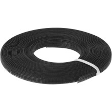 Boning for Sewing, 1Pcs 10 Yards 6mm - Polyester Sew-Through Low-Density Corset Boning for Wedding Dress, Bridal Gown (Black)